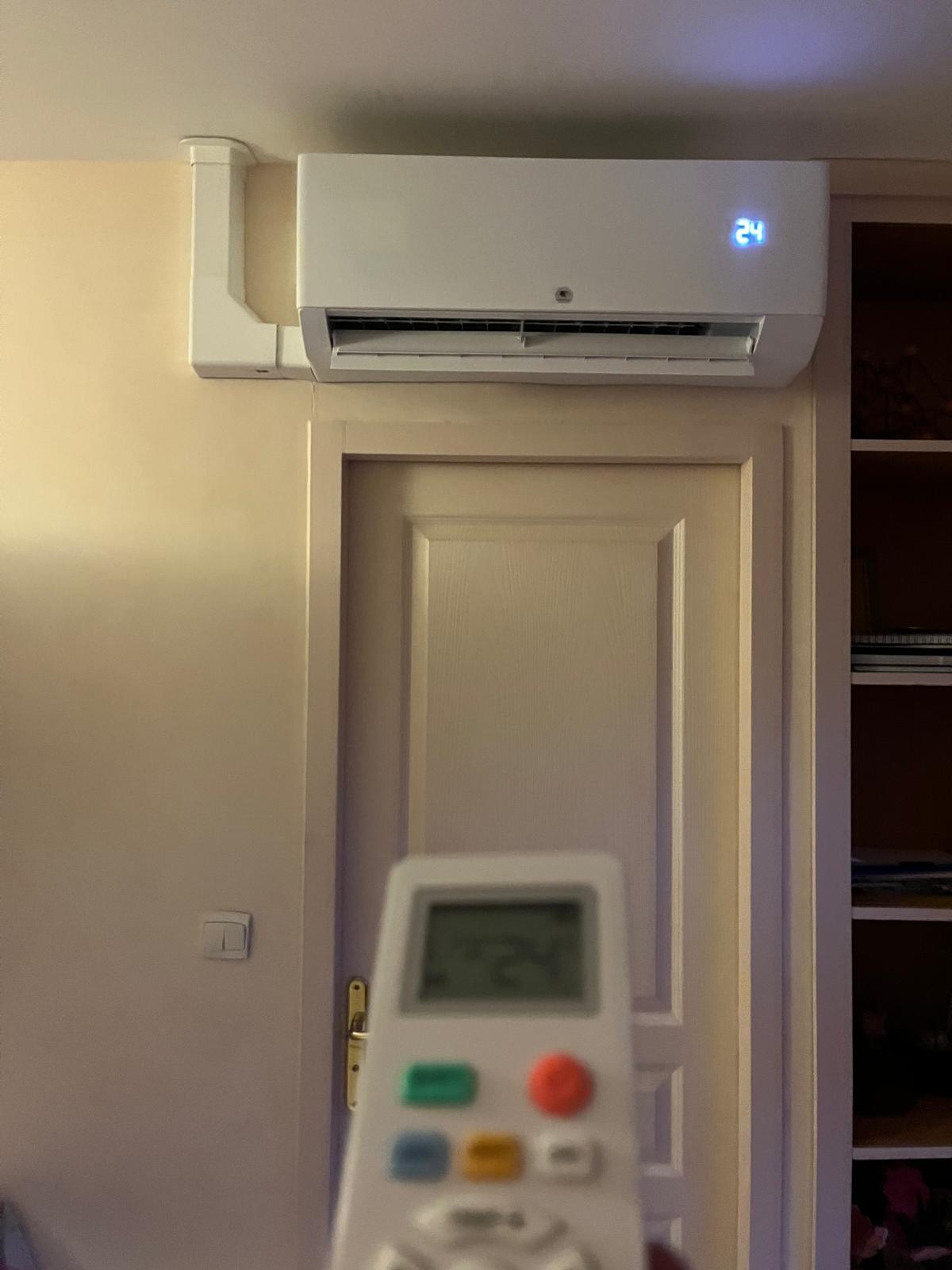 Climatisation murale installée
