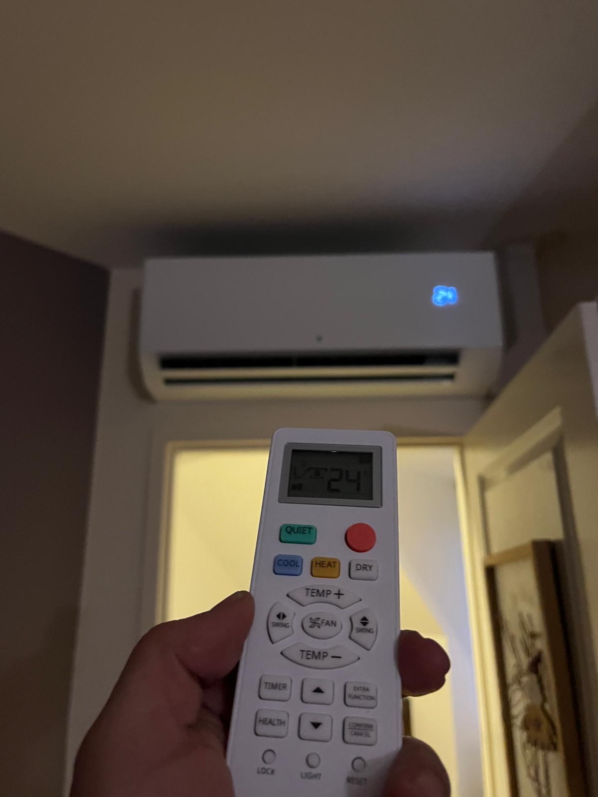 Climatisation murale vue intérieure