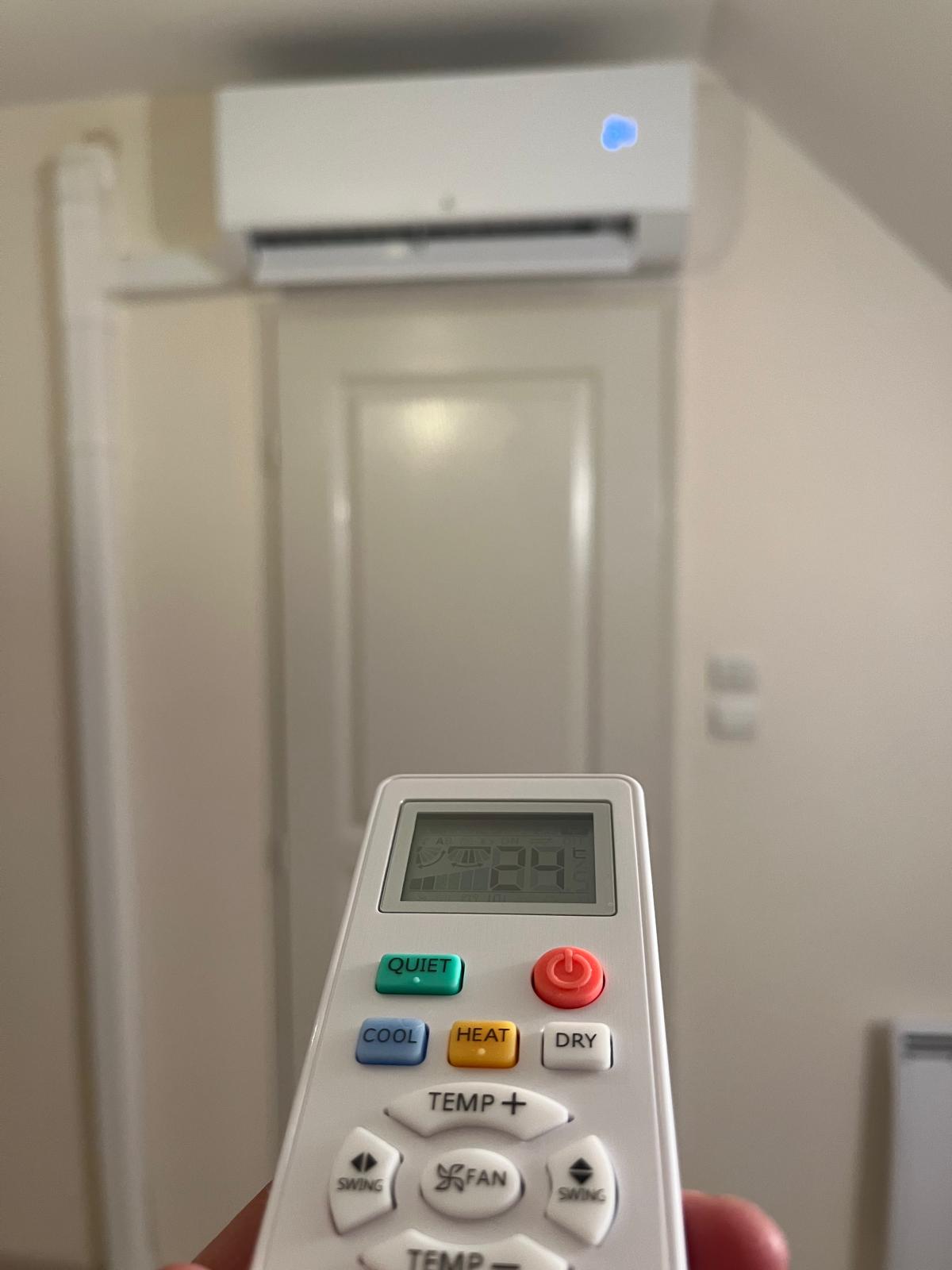 Climatisation murale installée