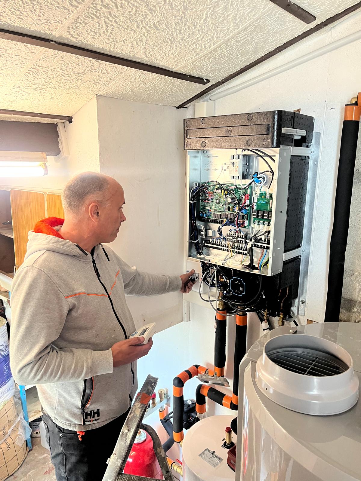 Installation PAC air/eau et ballon